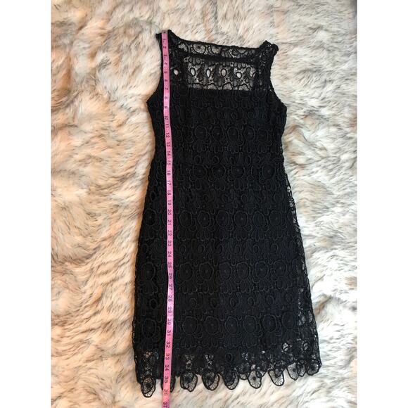BB Dakota Sleeveless Black Crochet Lace Dress - Picture 8 of 13